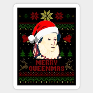 Queen Elizabeth Merry Queenmas Sticker